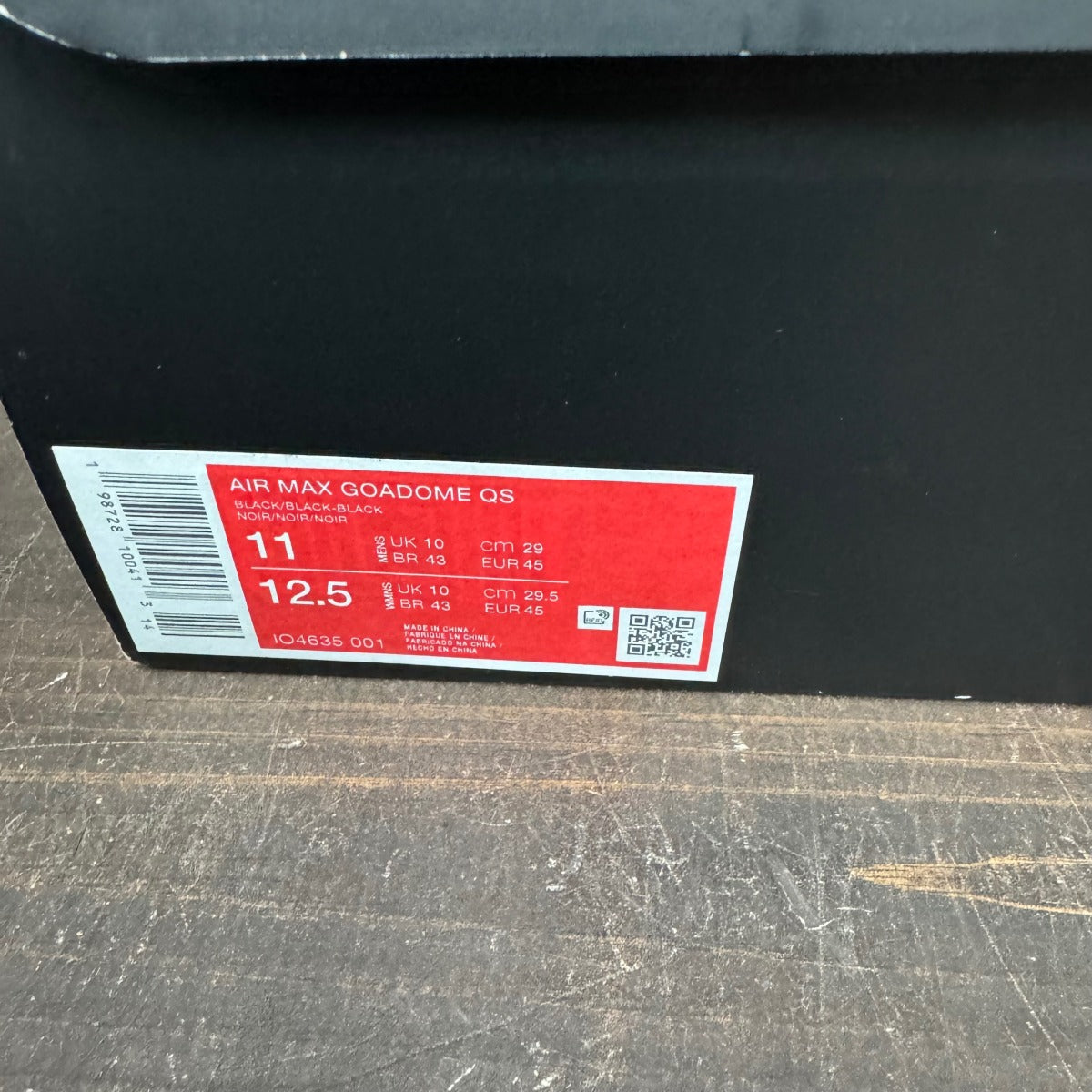 Nike Air Max Goadome Black Pony Hair Size 11 (Pre-Owned)
