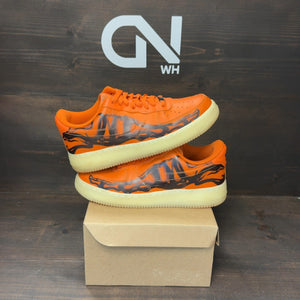 Nike Air Force 1 Low Orange Skeleton Halloween (2020) Size 9 (Pre-Owned) - Image 1