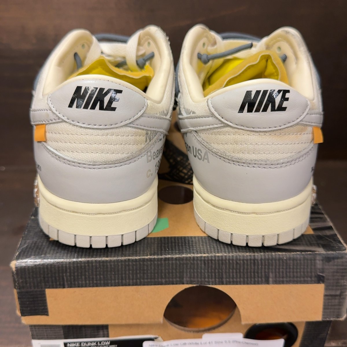 Nike Dunk Low Off-White Lot 41 Size 5.5 (Pre-Owned) - aux