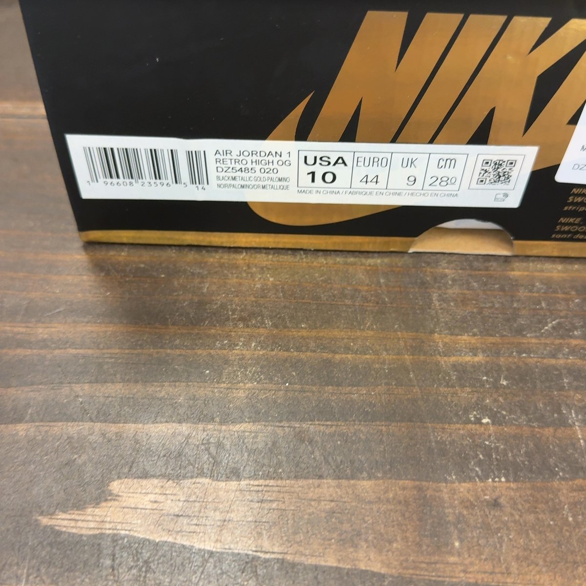 Jordan 1 Retro High OG Palomino Size 10 (Pre-Owned) - aux