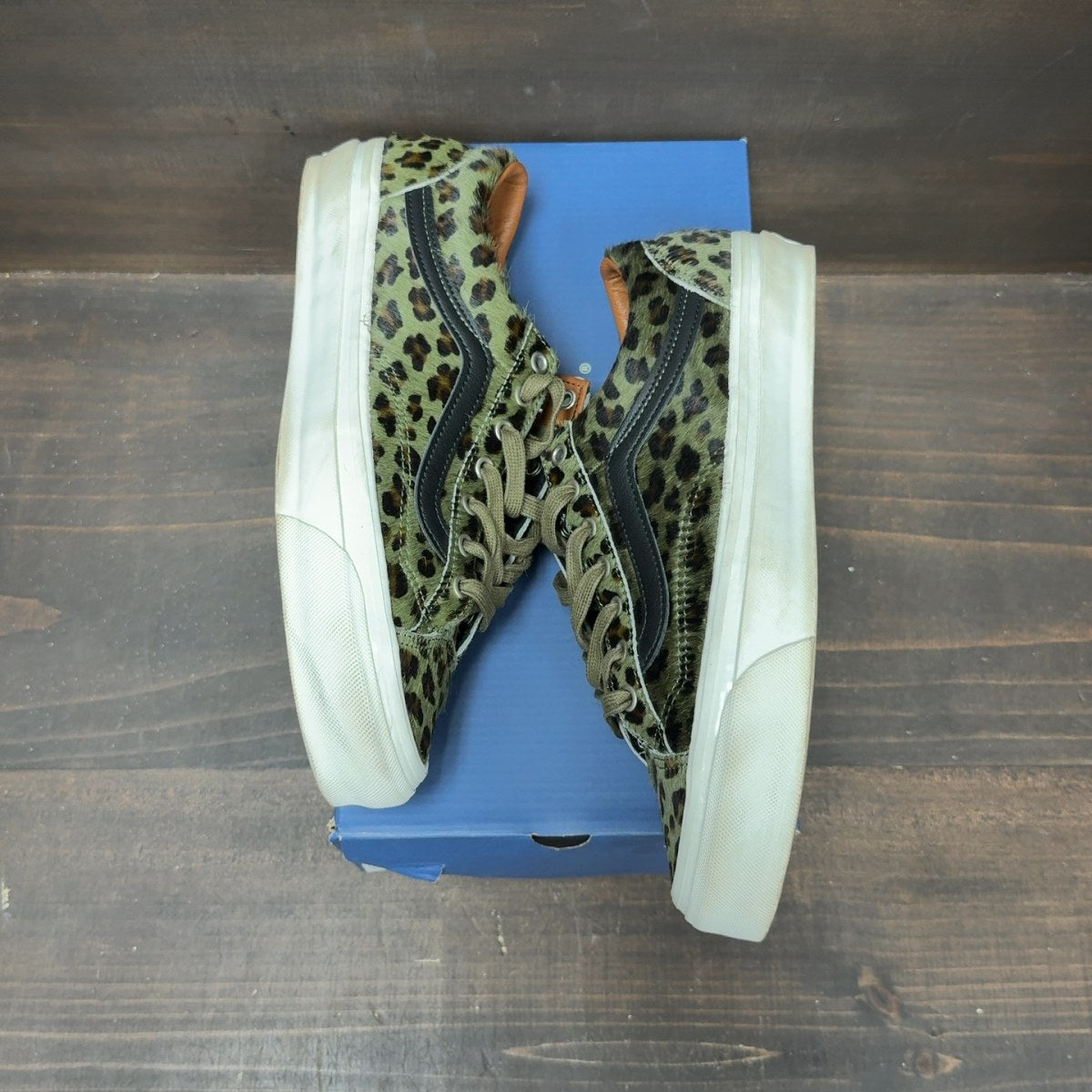 Vans Premium Old Skool 36 Pony Cheetah Olive - Image 2