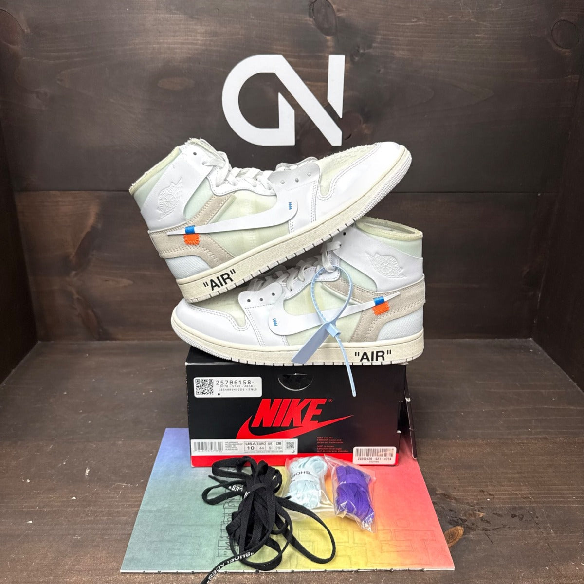 Jordan 1 Retro High Off-White Alaska Size 10 (Pre-Owned) - front