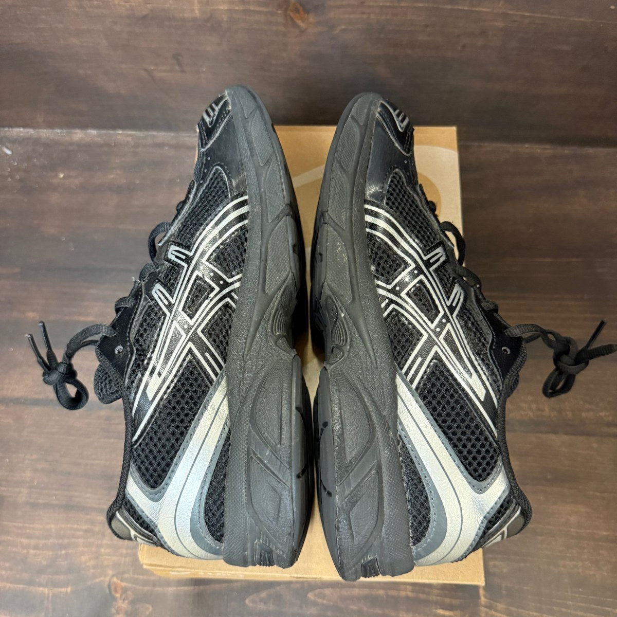 ASICS Gel-1130 Black Pure Silver (GS) - Image 5