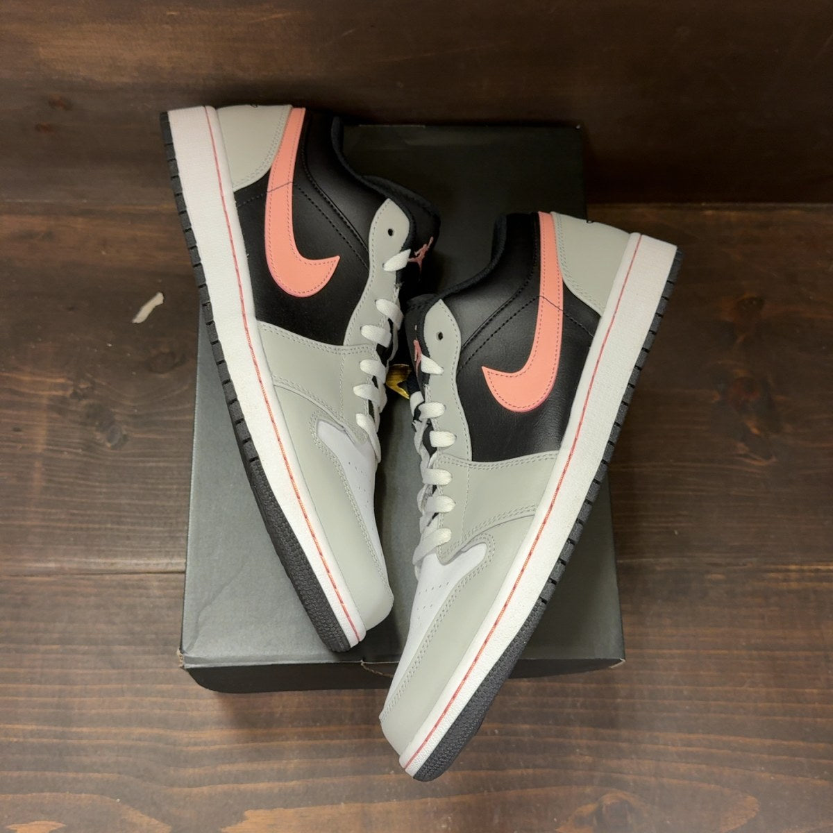 Jordan 1 Low Black Grey Pink Size 13 (Pre-Owned) - Image 2