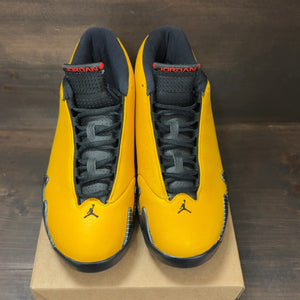 Jordan 14 Retro University Gold Size 8.5 (Pre-Owned) - Image 3