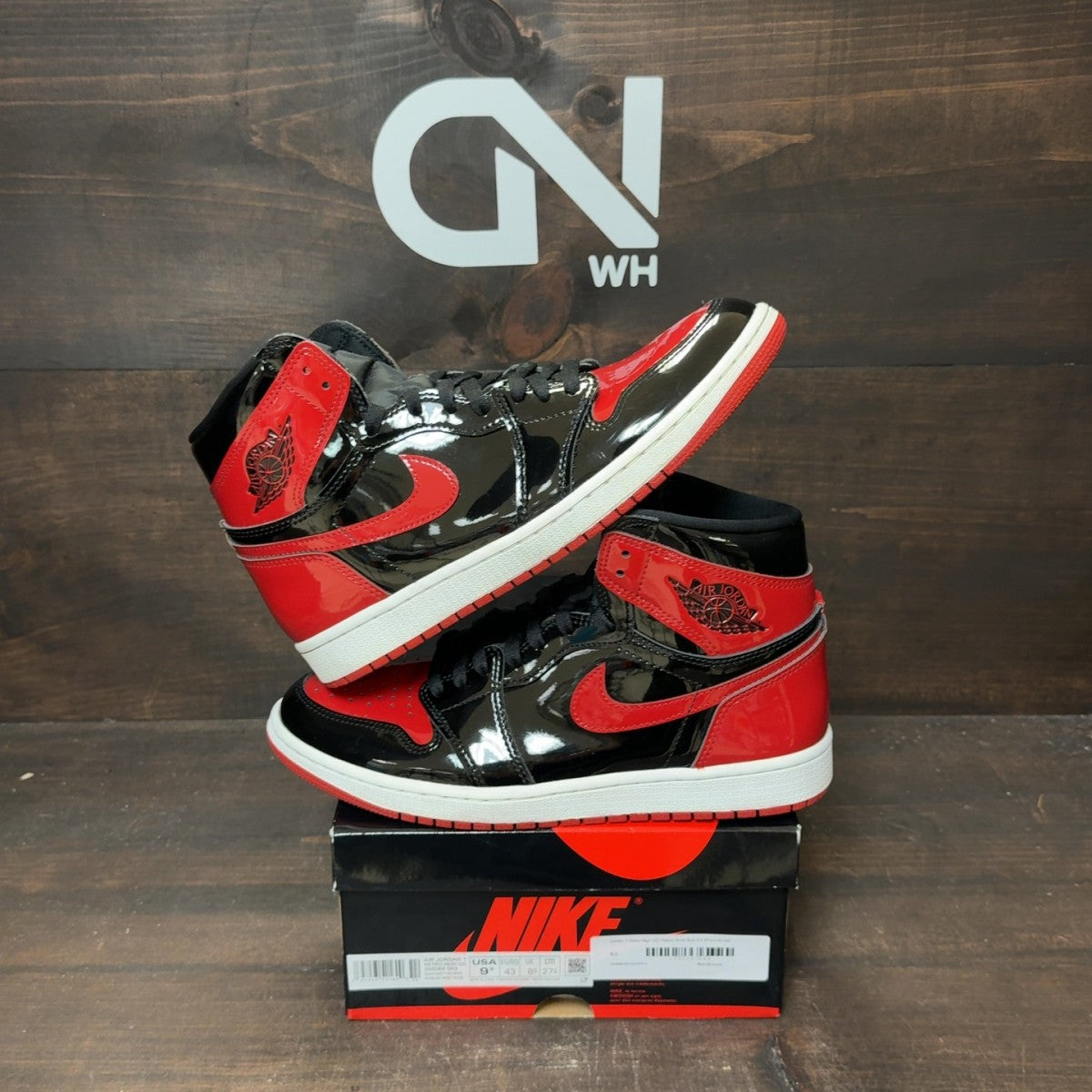Jordan 1 Retro High OG Patent Bred - Image 1
