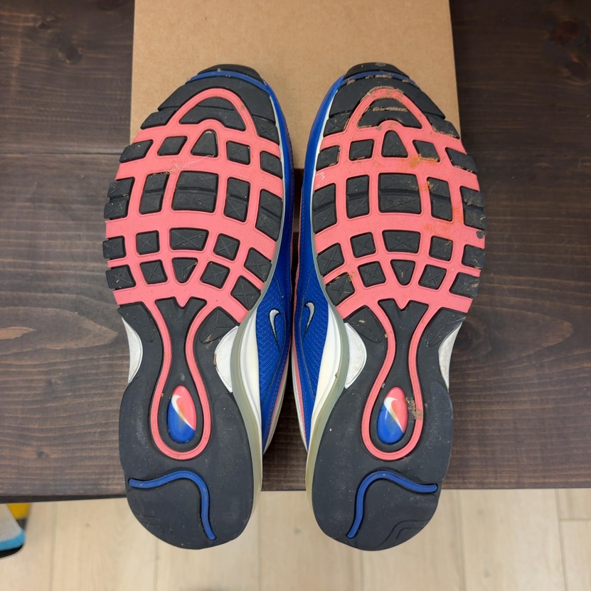 Nike Air Max 97 White Game Royal Pink Gaze Size 11 (Pre-Owned) - Image 8