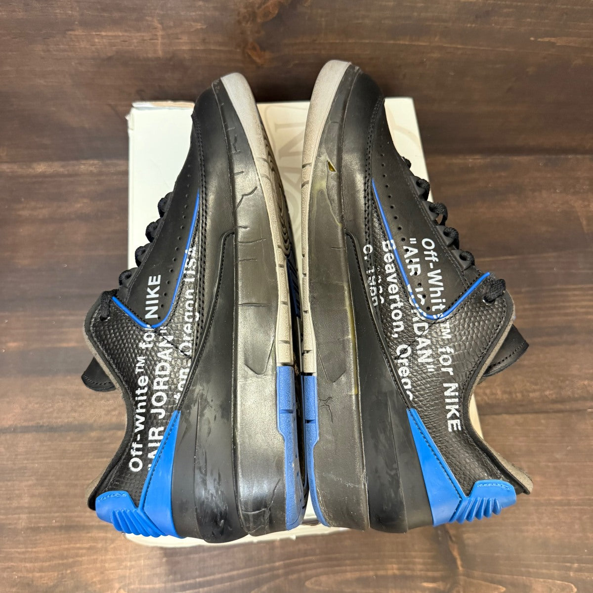 Jordan 2 Retro Low SP Off-White Black Blue - Image 4