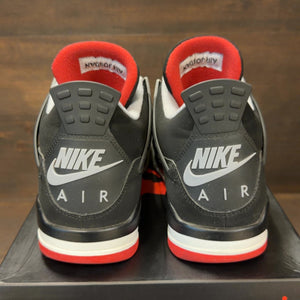 Jordan 4 Retro Bred (2019) Size 9.5 (Pre-Owned) - aux