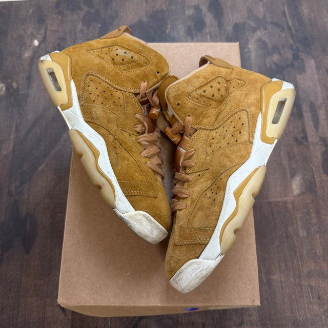 Jordan 6 Retro Wheat (GS) Size 6.5Y (Pre-Owned) - Image 1