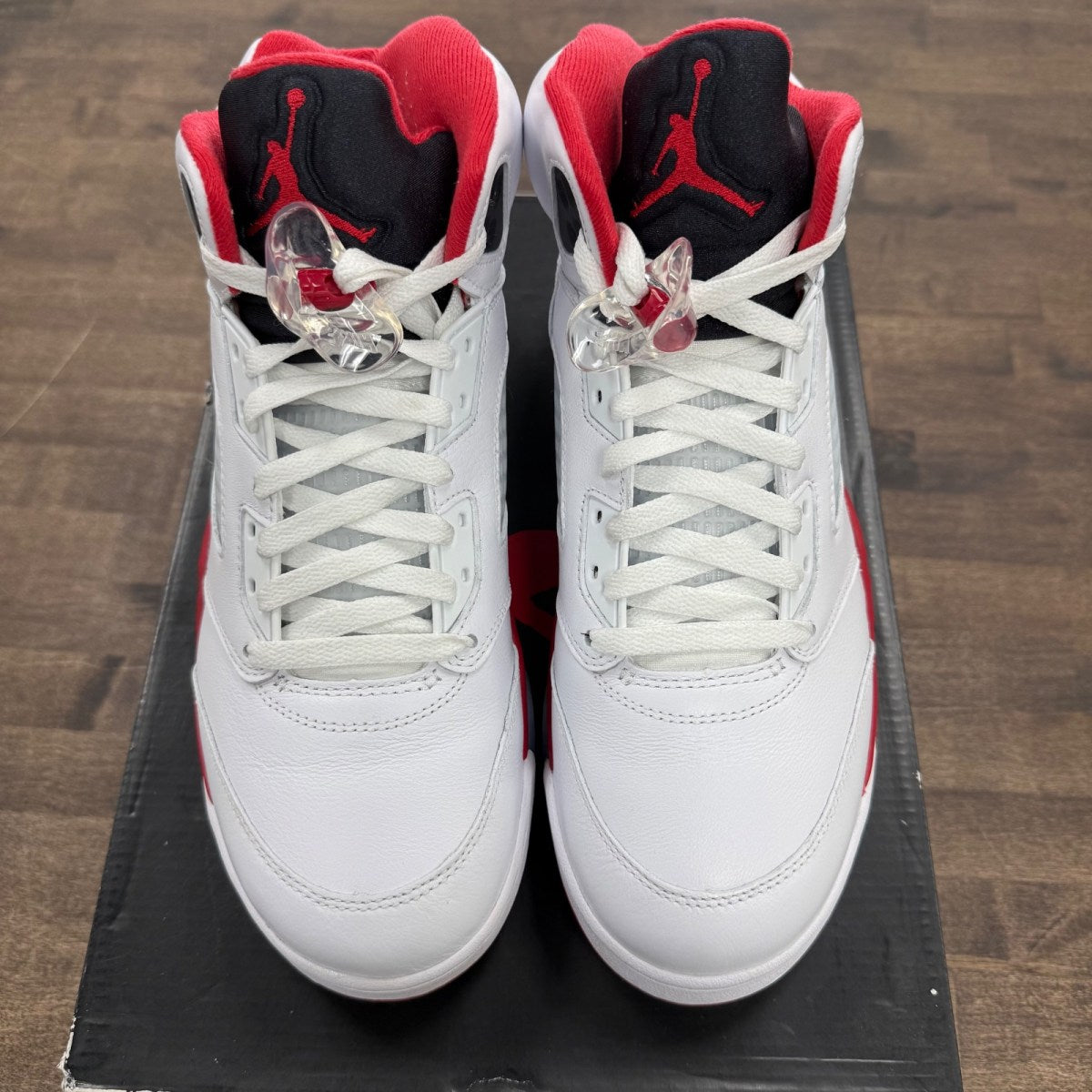 Jordan 5 Retro Fire Red Black Tongue (2025) - Image 2