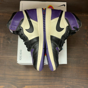 Jordan 1 Retro High Court Purple Size 7.5 (Pre-Owned) - Image 4