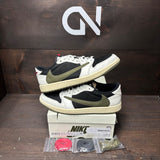 Jordan 1 Retro Low OG SP Travis Scott Olive (Women's) Size 13W (Pre-Owned) - front