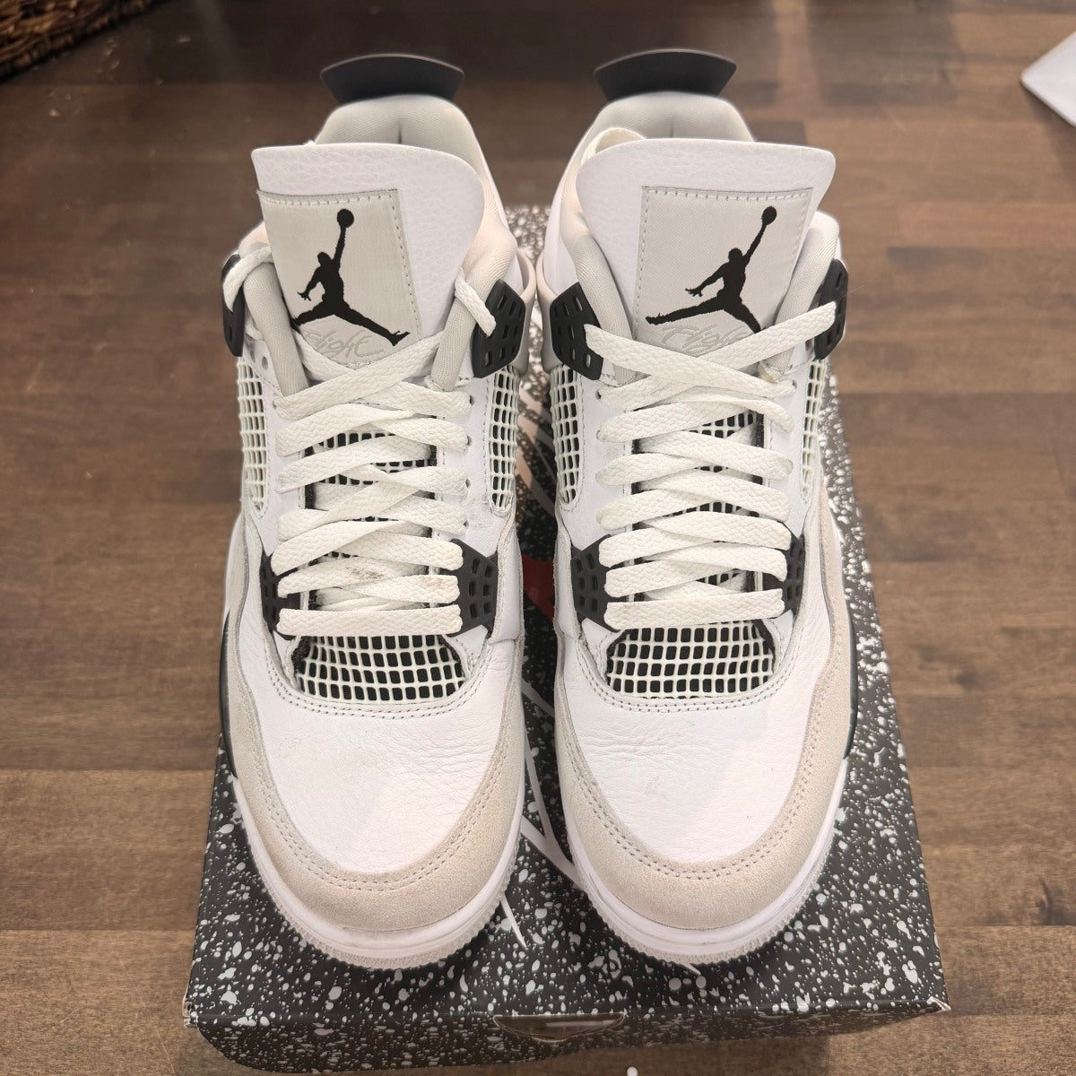 Jordan 4 Retro Military Black Size 8 (Pre-Owned) - Image 2