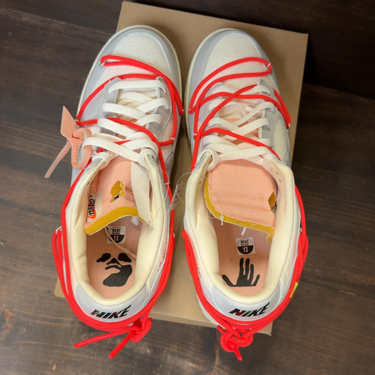 Nike Dunk Low Off-White Lot 6 Size 13 (Pre-Owned) - Image 5