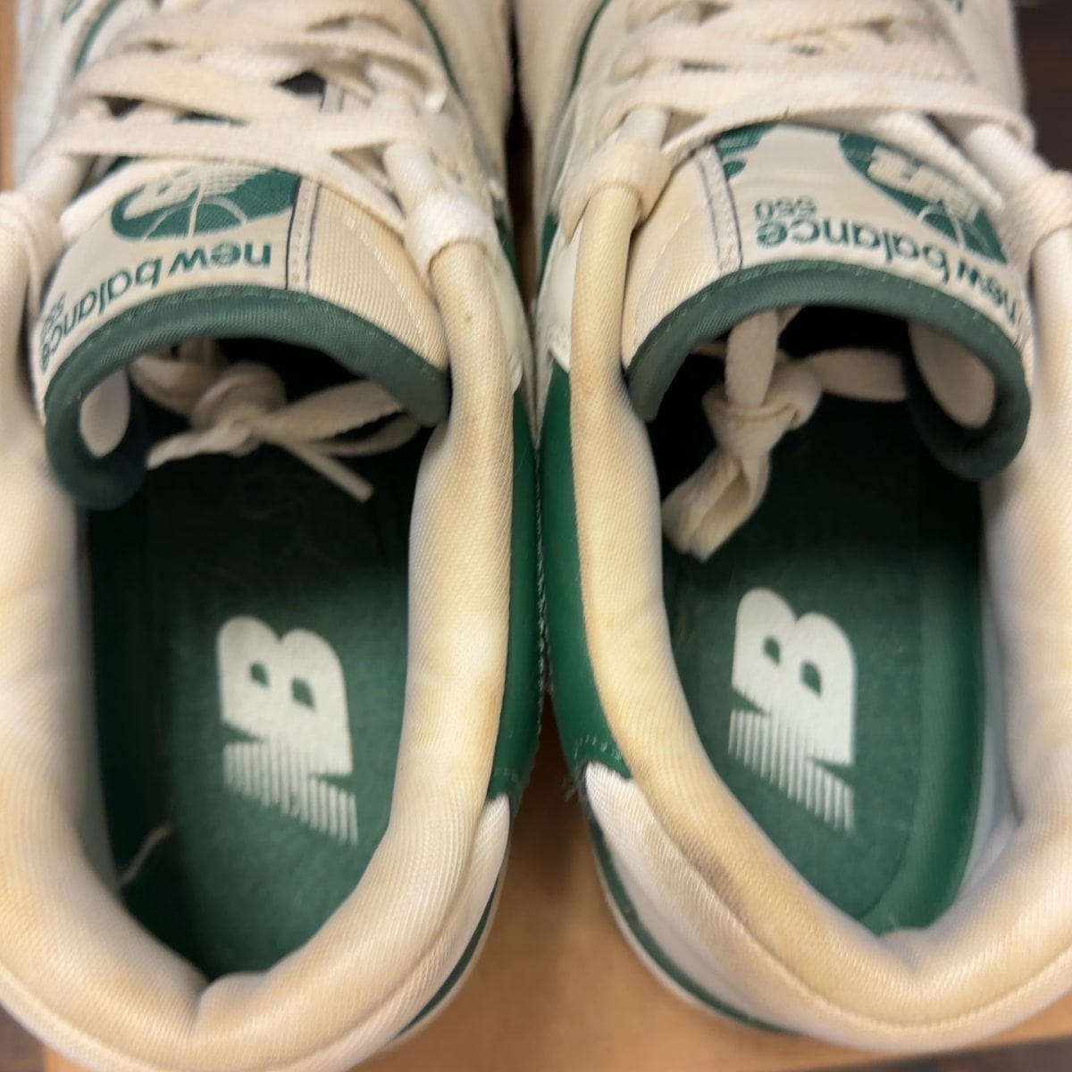 New Balance 550 White Green Size 11.5 (Pre-Owned) - Image 5
