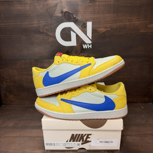 Jordan 1 Retro Low OG SP Travis Scott Canary (Women's) - Image 1