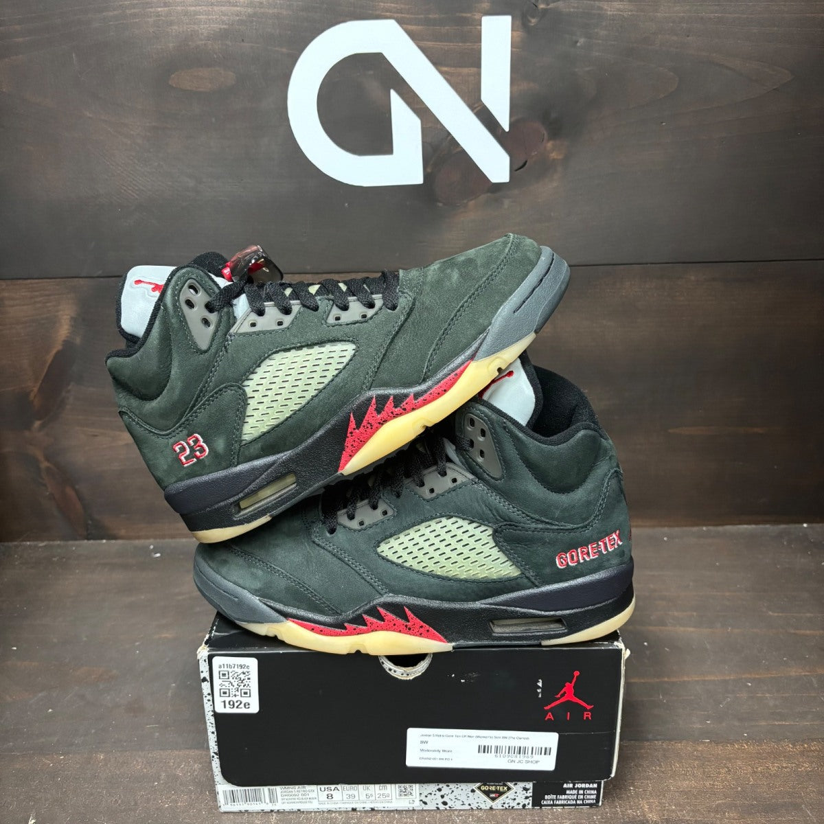 Jordan 5 Retro Gore-Tex Off Noir (Women's) - Image 1