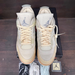 Jordan 4 Retro Off-White Sail (Women's) - Image 2