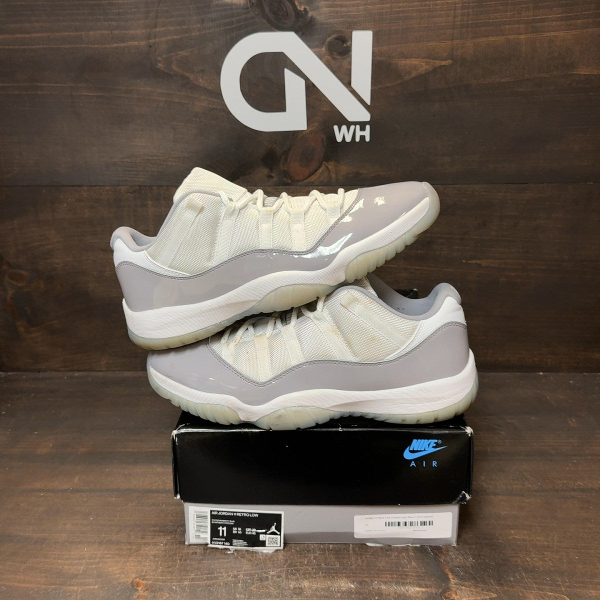 Jordan 11 Retro Low Cement Grey - Image 1