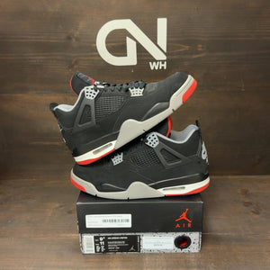Jordan 4 Retro Bred (2019) Size 9.5 (Pre-Owned) - front