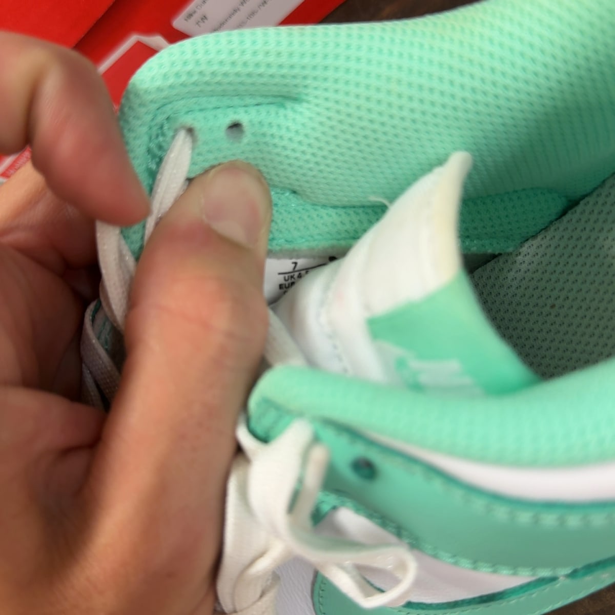 Nike Dunk Low Green Glow (Women's) - Image 7