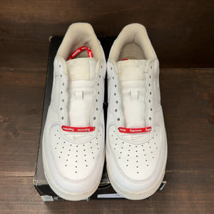 Nike Air Force 1 Low Supreme White Size 8 (Pre-Owned) - tag