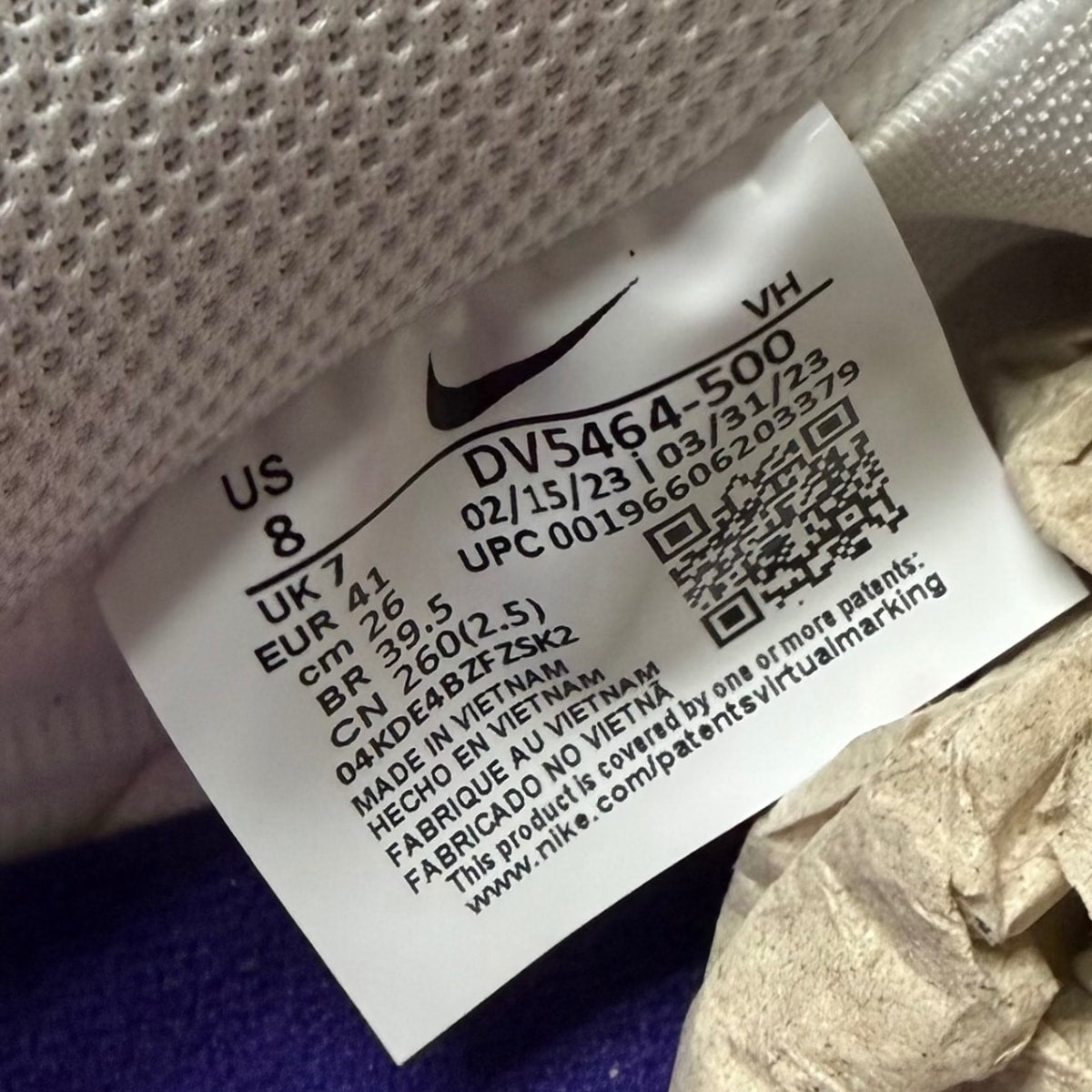 Nike SB Dunk Low Pro ISO Orange Label Court Purple Size 8 - Image 7