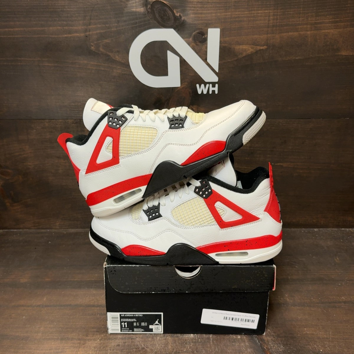 Jordan 4 Retro Red Cement - Image 1