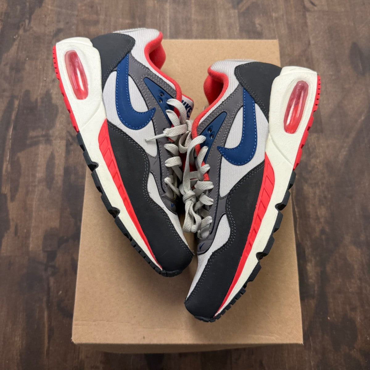 Nike Air Max Correlate Grey Royal Red (Women's) Size 8W (Pre-Owned) - Image 1
