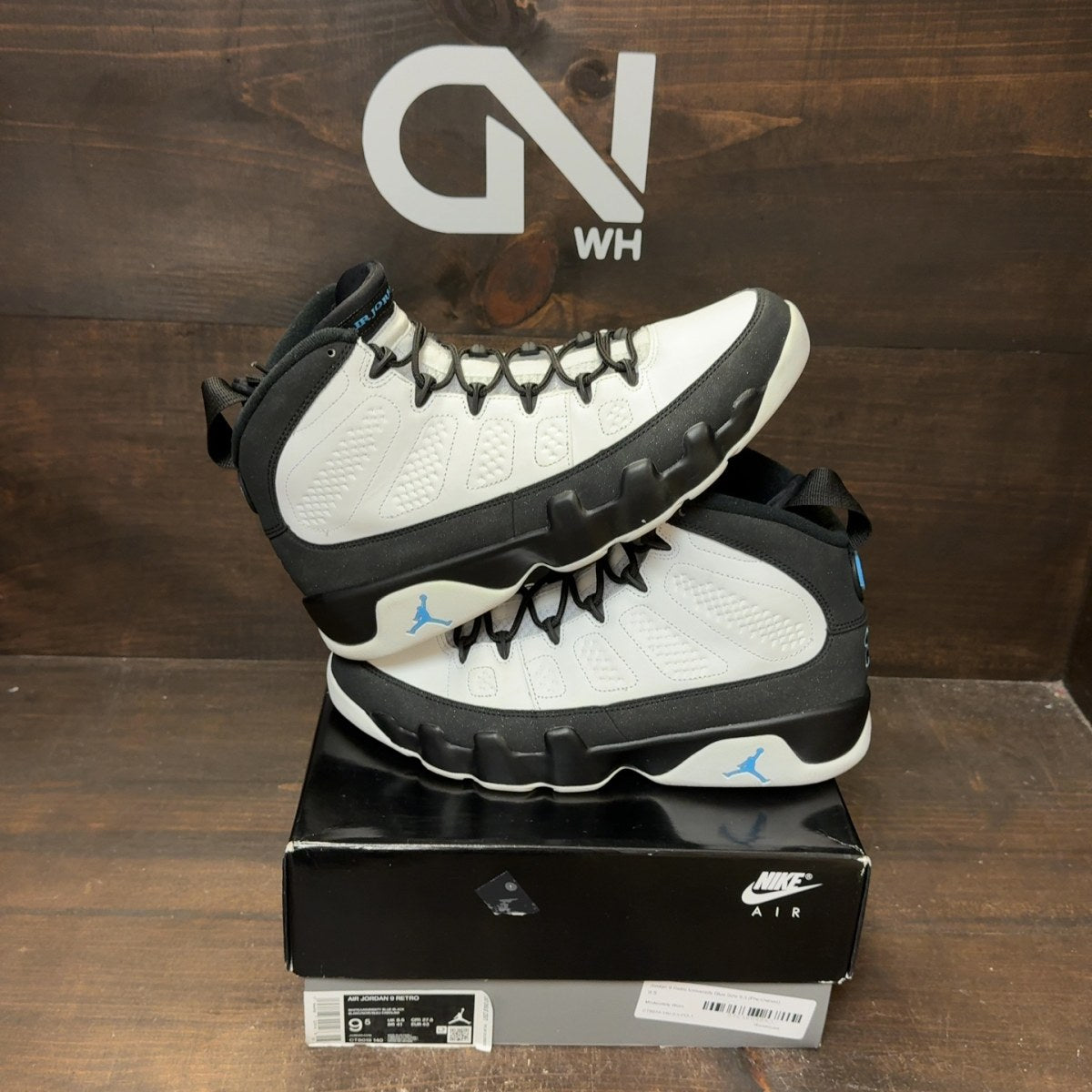 Jordan 9 Retro University Blue - Image 1