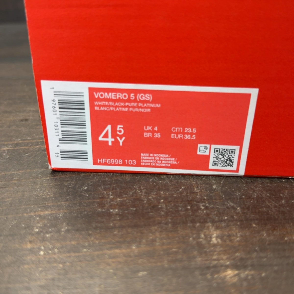 Nike Zoom Vomero 5 Photo Blue (GS) Size 4.5Y