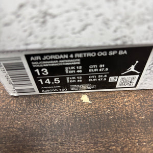 Jordan 4 Retro OG Nigel Sylvester Brick After Brick Size 13 (Pre-Owned) - aux