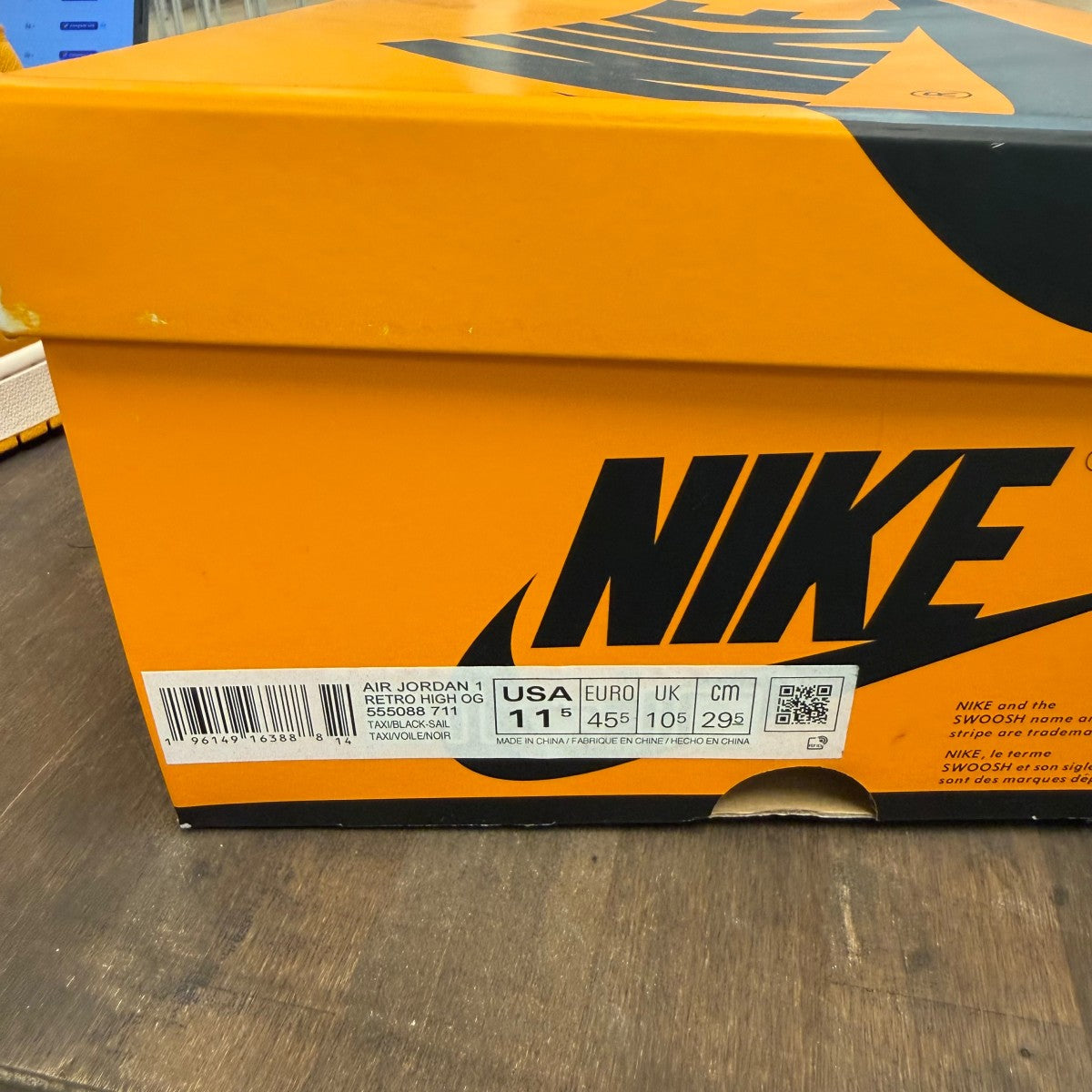 Jordan 1 Retro High OG Taxi - Image 5