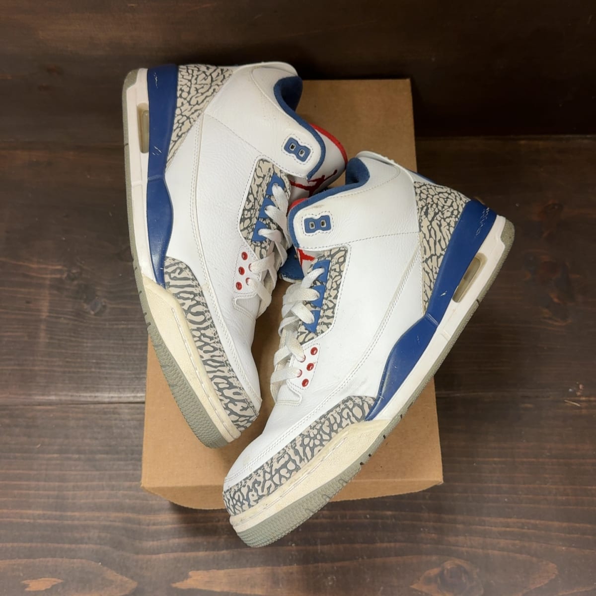 Jordan 3 Retro True Blue (2016) Size 11 (Pre-Owned) - back