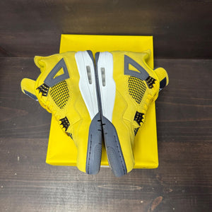 Jordan 4 Retro Lightning (2021) Size 10.5 (Pre-Owned) - side