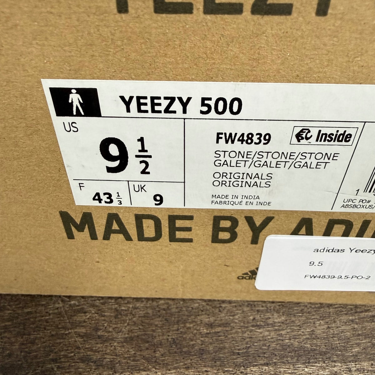 adidas Yeezy 500 Stone Size 9.5 (Pre-Owned) - Image 6