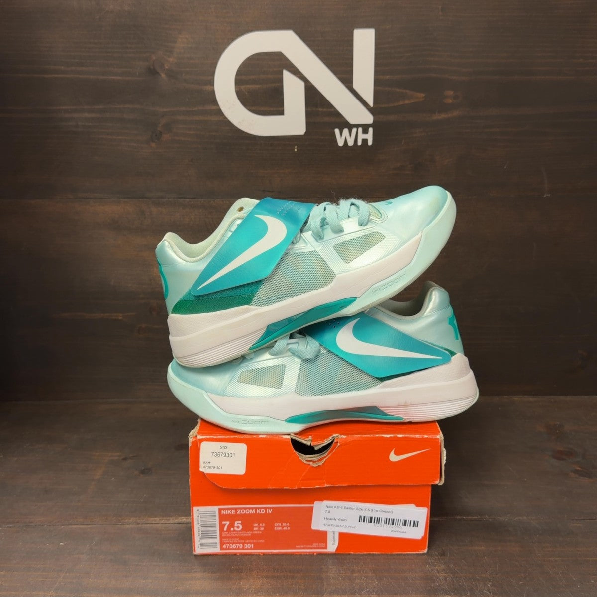 Nike KD 4 Easter Size 7.5 (Pre-Owned) - Image 1