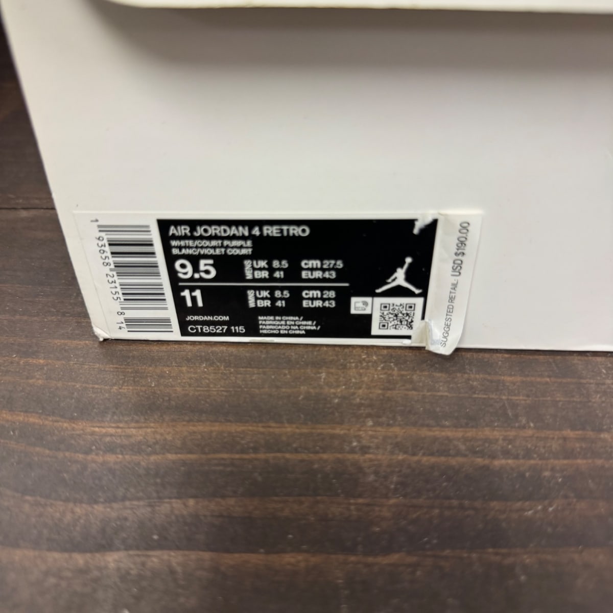 Jordan 4 Retro Metallic Purple - Image 7