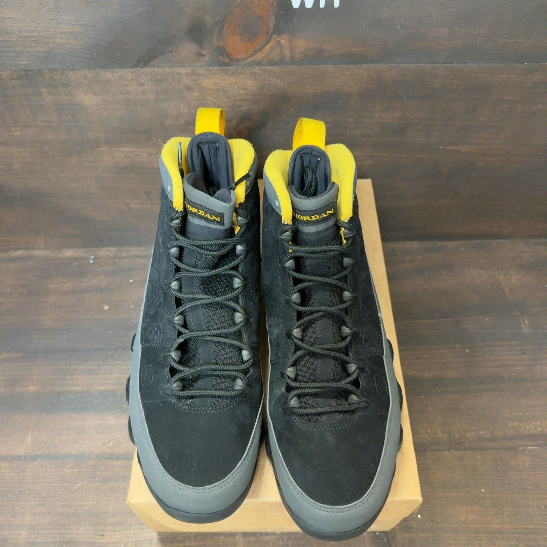 Jordan 9 Retro Dark Charcoal University Gold Size 11 (Pre-Owned) - Image 3