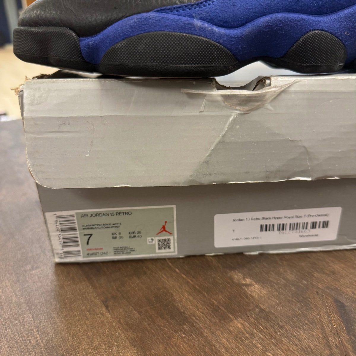 Jordan 13 Retro Black Hyper Royal - Image 6