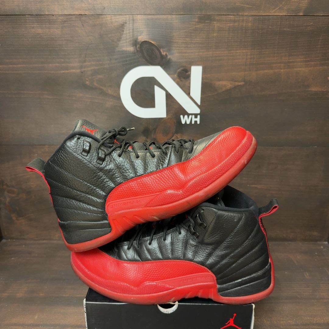 Jordan 12 Retro Flu Game (2016) Size 13 (Pre-Owned) - Image 1