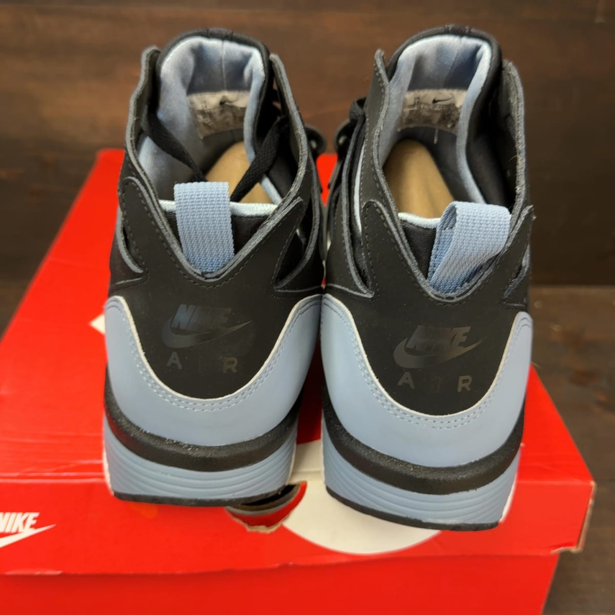 Nike Air Trainer Huarache Cool Blue Black Size 14 (Pre-Owned) - aux
