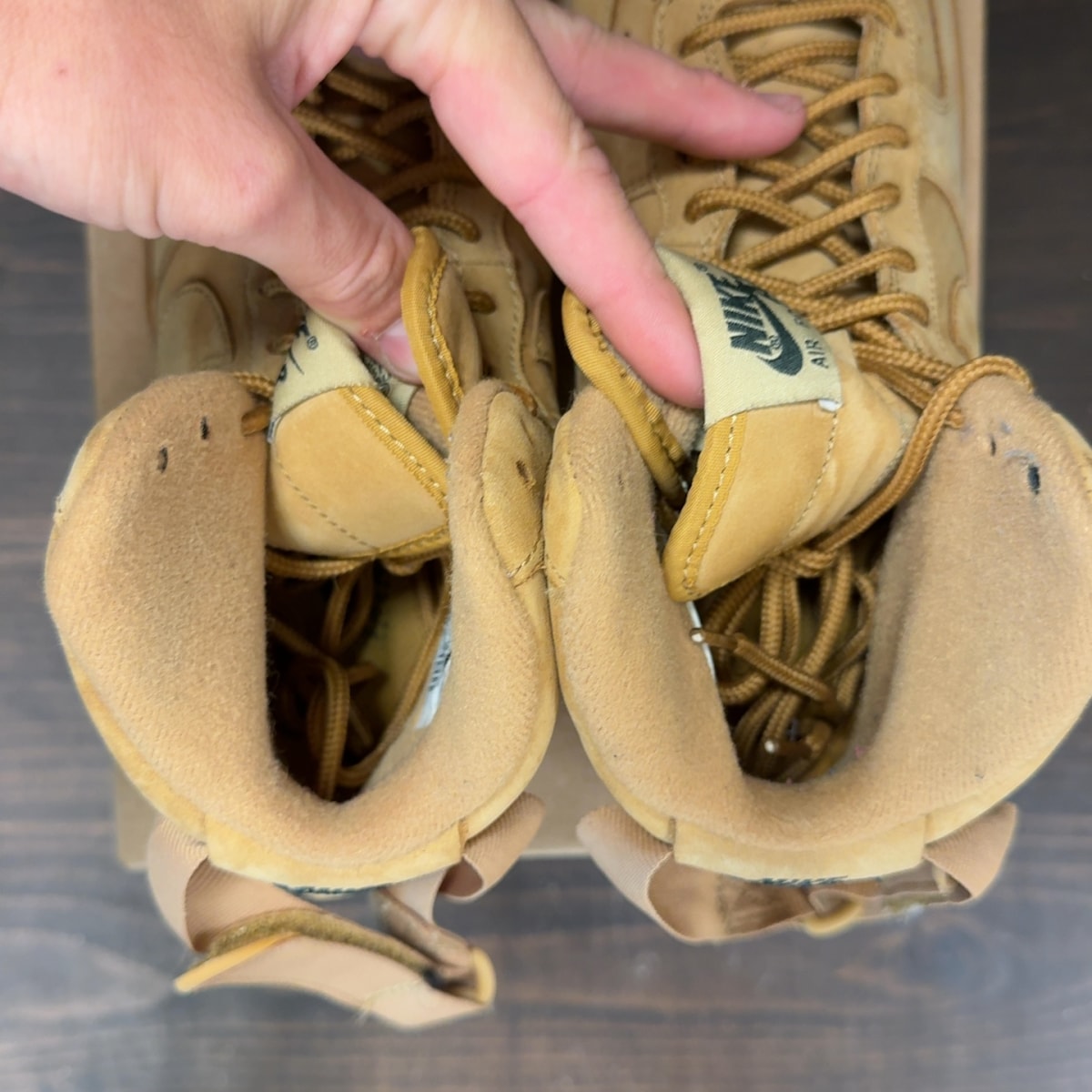 Nike Air Force 1 High Wheat (2015) (GS) Size 6Y (Pre-Owned) - Image 6