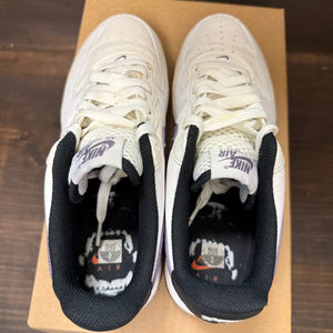 Nike Air Force 1 Low Hoops White Canyon Purple Size 8 (Pre-Owned) - Image 5