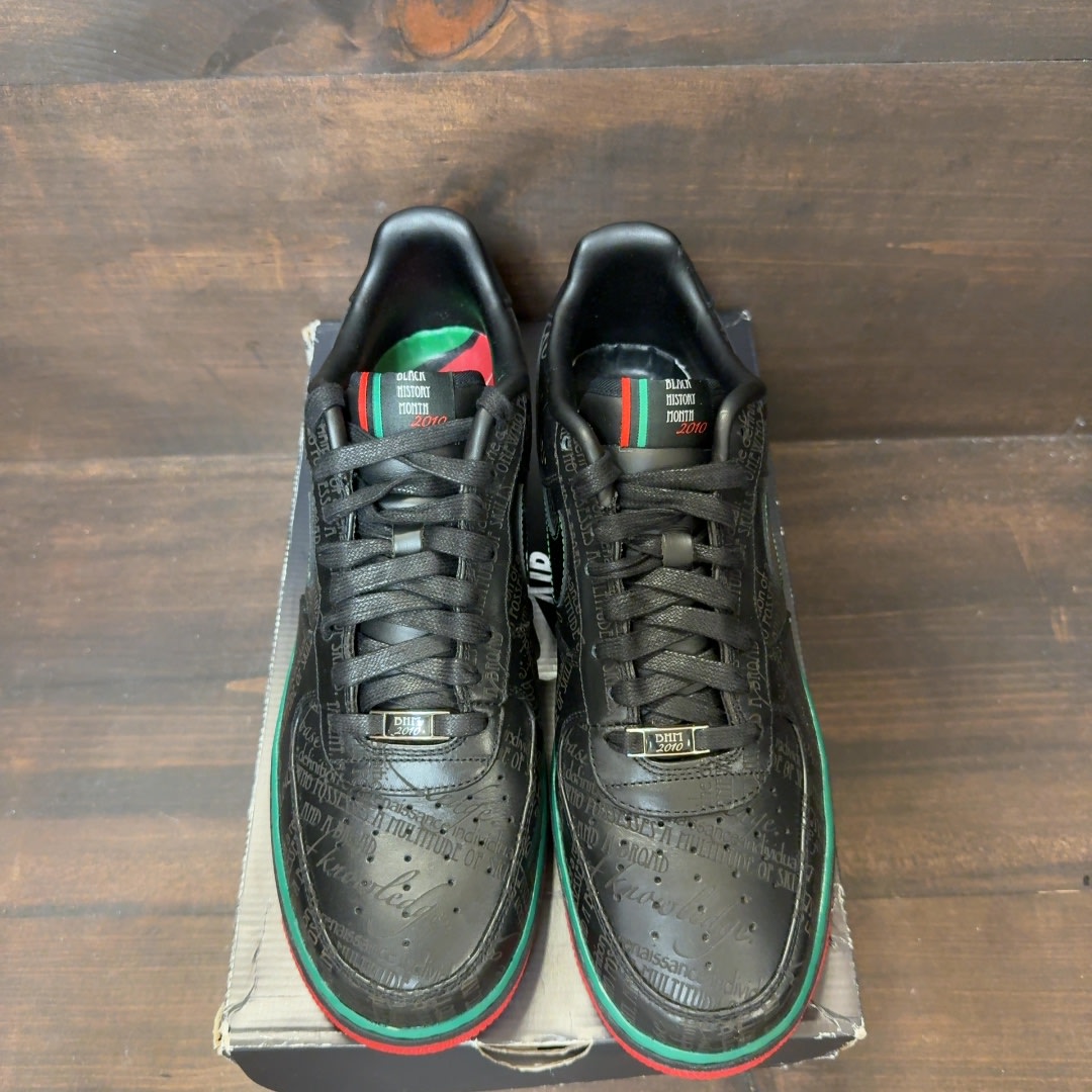 Nike Air Force 1 Low BHM (2010) Size 12 (Pre-Owned) - Image 3
