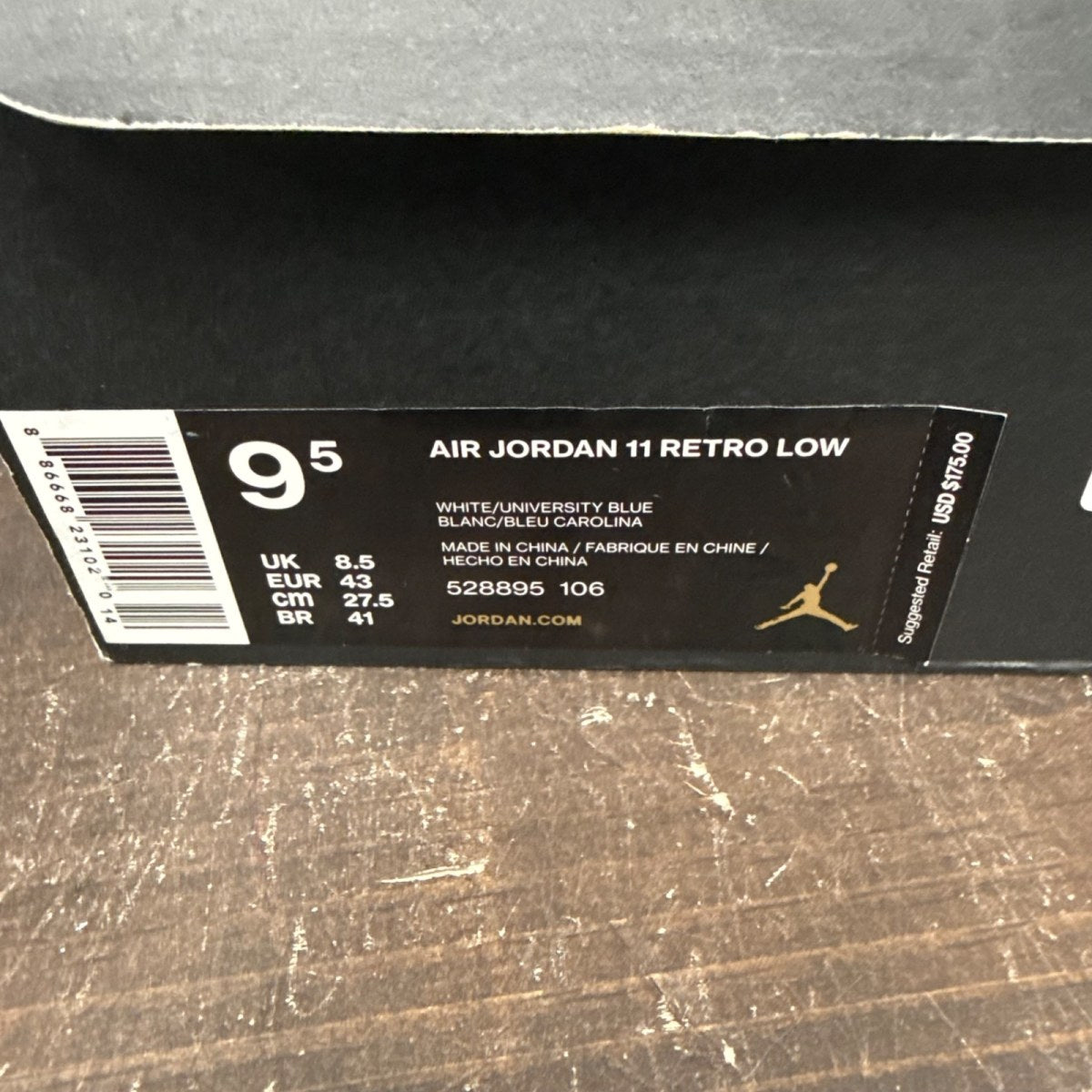 Jordan 11 Retro Low University Blue (2017) - Image 8