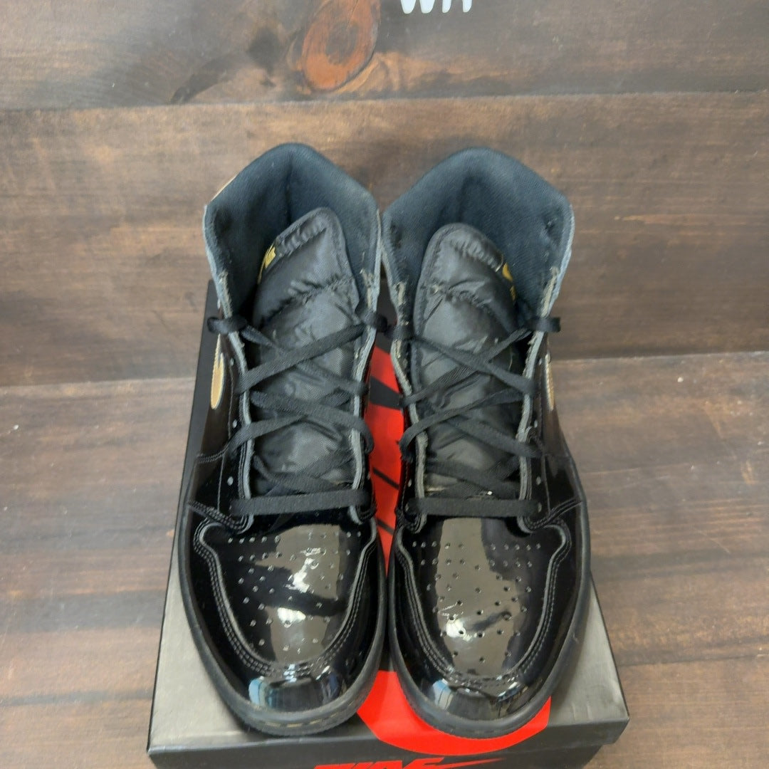 Jordan 1 Retro High Black Metallic Gold (2020) Size 12 (Pre-Owned)