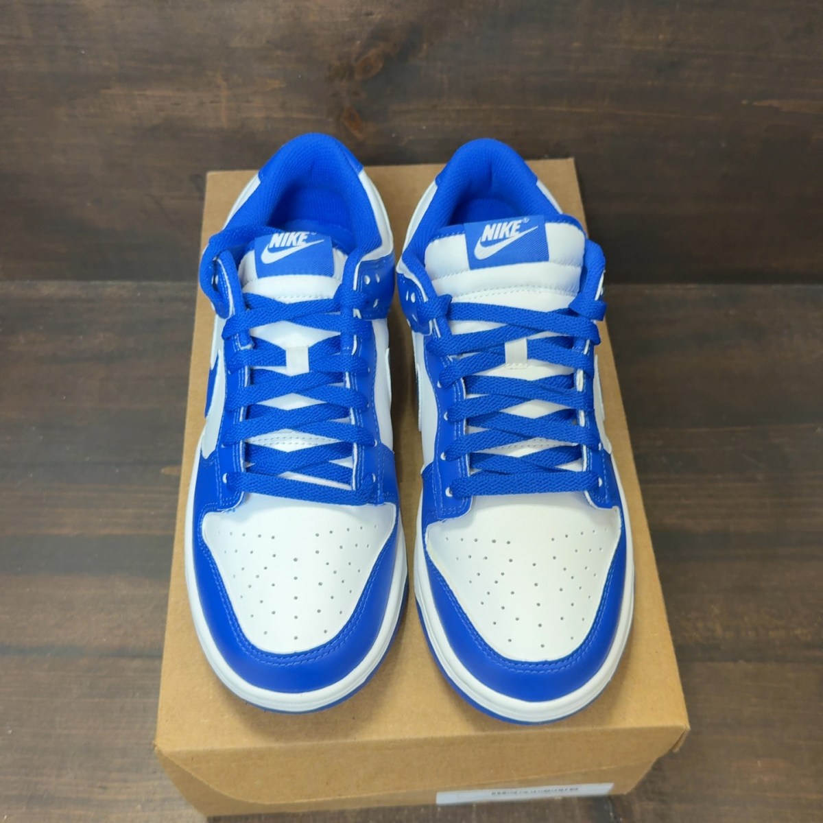 Nike Dunk Low White Hyper Royal (2025) Size 8 (Pre-Owned) - Image 3