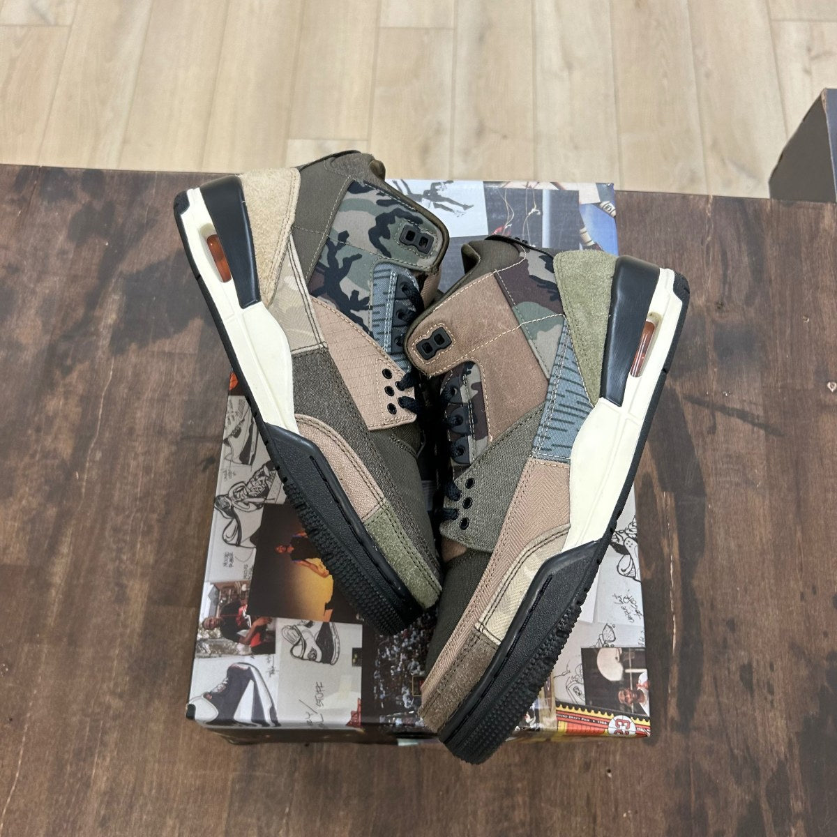 Jordan 3 Retro Patchwork Camo - Image 1